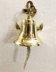 กระดิ่งประตูทองเหลืองทะเล4 "ตกแต่งผนังทะเลกระดิ่งประตูเรือแข็งแขวนสมอเรือสมอเรือตกแต่งผนังที่ดีที่สุด - Product Image 6