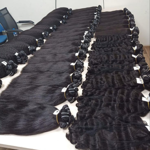 ราคาส่งจากโรงงาน ต่อผมแท้ Remy แบบอินเดีย ผมแท้ 100% ลอนธรรมชาติ แบบเวอร์จิ้น ต่อแบบเครื่อง ดับเบิ้ลเวฟท์ ทุกสี ใช้ได้ - Product Image 4