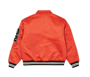 Chaqueta con letras de lana de invierno con diseño de bordado personalizado chaqueta universitaria de satén con estampado personalizado de talla grande transpirable de alta calidad - Product Image 2