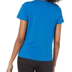 Camisetas Casuales de Verano para Mujer, Color Azul Liso, Transpirables, Ecológicas, de Secado Rápido, con Etiqueta Privada Personalizada y Diseño Personalizado - Product Image 5