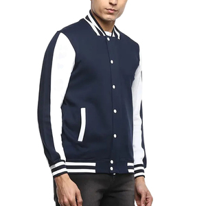 Haut court universitaire vente en gros blanc personnalisé collège Letterman Baseball Varsity vestes sur mesure léger blanc Lett - Product Image 1