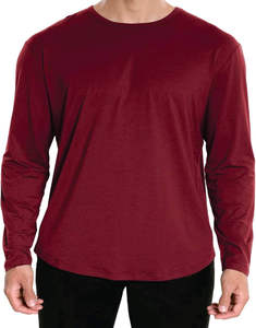 Men's <b>100</b>% Cotton Long Sleeve Gym T-<b>Shirt</b> Custom Solid Pattern Plain Long Sleeve T <b>Shirts</b> - Product Image 3