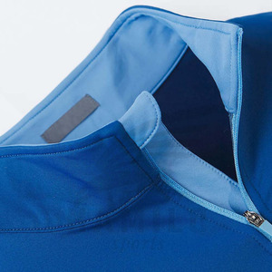 Sudadera de manga larga con logotipo personalizado y cremallera de medio cuarto para deportes, atletismo, gimnasio, correr, alta calidad, media cremallera - Product Image 2