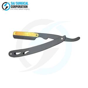 ODM Barber Razor Mango de acero inoxidable personalizable para marca y uso de salón profesional Pedidos a granel - Product Image 4