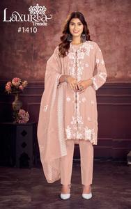 El último diseñador Georgette bordado trabajo Kurti Set por Fab Zone Indian & Pakistani Clothing - Product Image 3