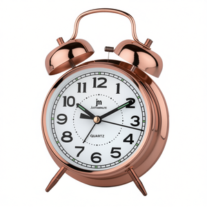 Reloj Despertador de Cobre JUSTAMINUTE JA7041R con Campanas, Reloj de Escritorio y Mesa para Lowell - Product Image 2