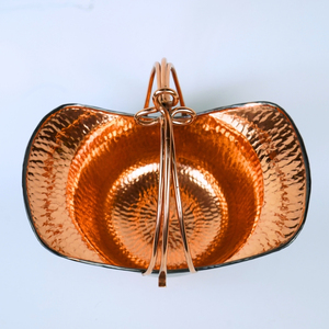 Cesta de fruta de metal ecológica hecha a mano para frutas frescas o aperitivos para almacenamiento en la cocina o el comedor - Product Image 3