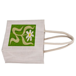 ถุงผ้าปอกระเจาเป็นมิตรกับสิ่งแวดล้อมพร้อมการพิมพ์แบบทั่วทุกมุมอินเดียแฟชั่นผลิตถุงช้อปปิ้งจากตะวันตกเบงกอล - Product Image 4