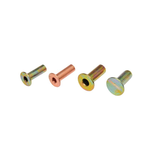 Rivet tubulaire creux en cuivre et aluminium à tête plate personnalisé - Product Image 1