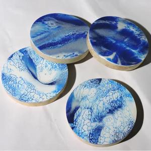 Design exquis vaisselle maison bois et résine tasse à thé tapis tampons émail vaisselle vaisselle caboteur - Product Image 5