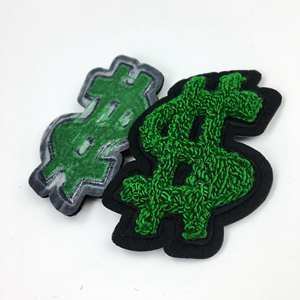 Patchs de vêtements brodés en chenille avec logo de créateur patchs de vêtements brodés à repasser sur transfert de chaleur sweat à capuche - Product Image 2