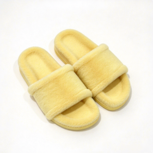 Pantuflas de Franela Rosa Caramelo para Mujer, con Forro de Piel Sintética, Suela Plana, Ideales para Camping, Precio Competitivo, Muestra Reembolsable, para Adolescentes - Product Image 3