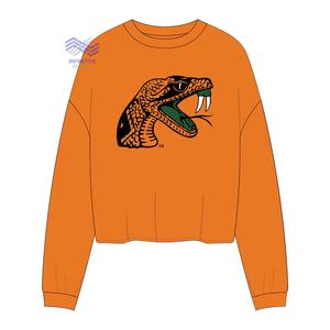 Florida A & M University Sweat-shirt en coton 100% pour femme avec logo imprimé sur le devant - Product Image 1