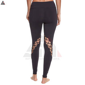 Leggings pour femmes en maille décontractée d'hiver avec logo OEM personnalisé, vêtements de fitness, pantalons de yoga, sport, extensible, respirant, fibre de bambou, taille mi-haute - Product Image 6