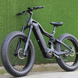 Bicicleta Eléctrica de Suspensión Completa Sellada Sin Abrir, Neumático Grueso de 26 Pulgadas, Motor Central Bafang de 1000W, Cuadro de Fibra de Carbono, Bicicleta de Montaña - Product Image 2