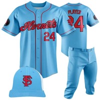 Maillot de baseball unisexe respirant sur mesure, style unique, vêtements de sport, ensemble uniforme imprimé, haute qualité, 100% polyester, séchage rapide