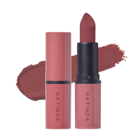 Lipstik Velvet ringan kualitas tinggi terlaris dari Korea, Lipstik exfoliating NATINDA Airy Velvet (5 warna)