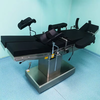 Table d'opération électrique CH T200 à quatre commandes avec plateau transparent aux rayons X pour salle de chirurgie hospitalière à arc en C