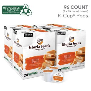 Café Gloria Jean's Butter Toffee, Cápsulas Individuales Keurig K-Cup, Café de Tueste Medio con Sabor, 96 Unidades - Product Image 5