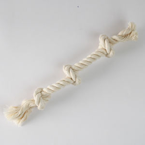 Juguete de Cuerda de Algodón Resistente de Tres Nudos para Perros, Ayuda a Reducir el Aburrimiento, Mejora la Higiene Bucal, Juguete Interactivo para Perros Hecho en Vietnam - Product Image 3