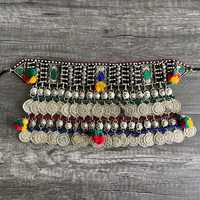 Service OEM/ODM, bijoux de mariage personnalisés, ensembles de bijoux vintage afghans Kuchi, collier, boucles d'oreilles et bijoux Tikka tendance pour femmes