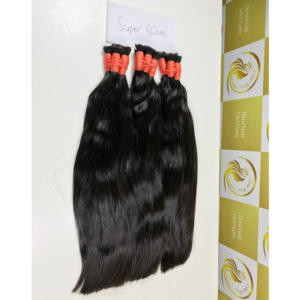 ผมต่อแท้เวียดนามสีดำ 1B คุณภาพสูง แบบตรง ไม่ผ่านการแปรรูป เกล็ดผมเรียงตัว  แบบเทปอิน - Product Image 3