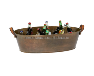 Tùy chỉnh vàng kim loại thép nước giải khát & rượu vang mát bền trong nhà/ngoài trời Băng xô bồn cho các bên & trang trí bất cứ dịp nào - Product Image 2