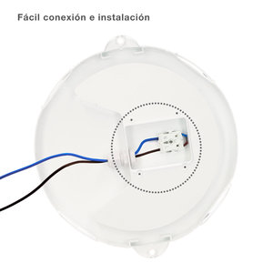 Lampada da parete LED da esterno rotonda Oxalis con griglia 15W 950Lm 6500K IP65 nera (GSC 200205007) - Product Image 5