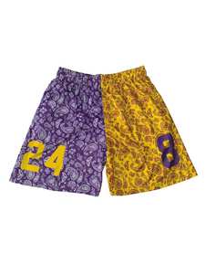 Pantalones cortos deportivos informales de talla grande para hombre, pantalones cortos de verano transpirables con estampado de sublimación y bolsillos, pantalones cortos de malla de estilo informal - Product Image 3