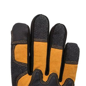 Gants mécaniques de qualité supérieure en cuir synthétique Gants de mécanicien de travail d'assemblage robustes conception de personnalisation - Product Image 5