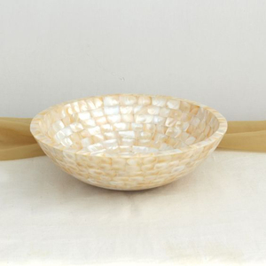 Mini bol rond en nacre dernière conception décoration de la maison bol vadrouille fruits secs dattes bol de serveur à un prix abordable - Product Image 3