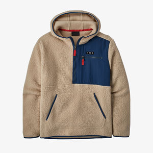 Sweat-shirts à capuche en sherpa brodés pour hommes, fabriqués sur mesure, vente en gros, vêtements d'hiver chauds, écologiques, style streetwear, à capuche haute - Product Image 1