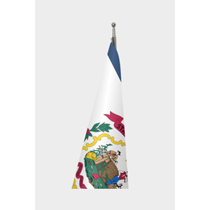 Bandera Personalizada de Virginia para Interiores, Estandarte Oficial con Impresión Digital, Hecho de Aluminio, Poliéster y Seda, para Seguros Automotrices y Educación - Product Image 3