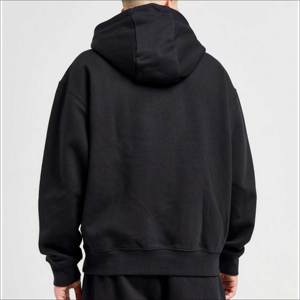Vente en gros Sweat à capuche oversize en polaire robuste brodé, unisexe, en coton chaud pour l'automne, style streetwear décontracté, avec logo personnalisé - Product Image 4