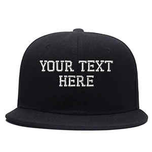 High Quality 3D <b>Flat</b> Embroidery Snap Back <b>Cap</b> Custom Fashion 6 Panel <b>Men</b> Women's <b>Cap</b> 100% Cotton for Outdoor Performance Hip Hop - Product Image 1