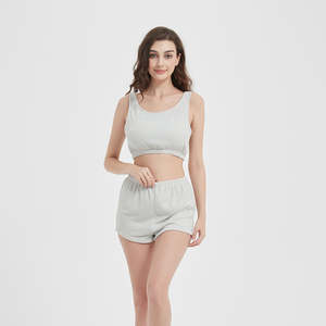 Vêtements de détente moelleux confortable hiver maison ensemble polaire flanelle couverture short ensemble confortable pyjamas ensemble support OEM tricoté - Product Image 2