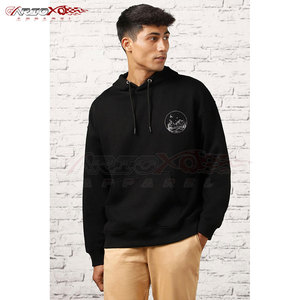 Sweat à capuche élégant pour homme, imprimé graphique, manches longues, en molleton, couleur et logo personnalisables, pour la mode urbaine quotidienne - Product Image 3