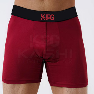 Calzoncillos de Boxeo de Algodón Premium, Estilo Entrenamiento, Tejido de Punto de Cintura Alta, Suaves, Transpirables, Elásticos, Personalizables OEM, Ropa Deportiva - Product Image 3