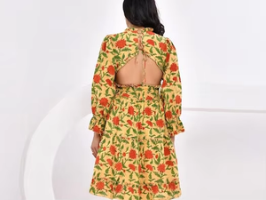 Robe décontractée de conception simple pour les femmes avec la jupe fluide parfaite pour une journée détendue ou le port d'intérieur quotidien - Product Image 4