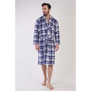 ERKEK SOFT SAL YAKA UZUN KOL CEPLI SABAHLIK - INDIGO - INDIGO - Product Image 2