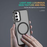 Casing Handphone Mewah Anti Benturan Transparan Matte Frosting Magnetik TPU+Akrilik Harga Pabrik Grosir Terbaru