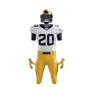 Uniformes de Fútbol Americano Personalizables de Calidad Profesional al por Mayor, Transpirables, con Impresión por Sublimación, Colores y Tallas Personalizadas - Product Image 2