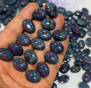 แอมโมไนต์ธรรมชาติขนาดผสมรูปไข่แกะสลักอัญมณีทรงหลังเบี้ยแกะสลักด้วยมือสำหรับทำสร้อยคอมาคราเม่สำหรับฤดูร้อนสร้อยข้อมือสินค้าผม - Product Image 2