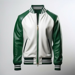 Men's <b>Baseball</b> Varsity Jacket with Custom Embroidery Canvas Fabric Letter Pattern Breathable Design Front Logo-2025 Model - Product Image 4