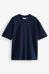 Venta al por mayor de calidad de Exportación personalizada de marca último diseño azul marino Smart Relaxed Fit camisetas de hombre - Product Image 5