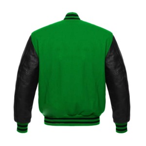 Chaqueta Universitaria de Cuero Auténtico de Alta Calidad Personalizada ODM OEM para Hombre y Mujer, Ropa Universitaria de Béisbol, Diseño 2025 - Product Image 4