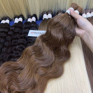 Double Raw 100g Natural Wave 28-30 Inch Longueur étirée 70 cm Long Extensions de cheveux humains Double Raw Vietnamese Curly Dyed - Product Image 1