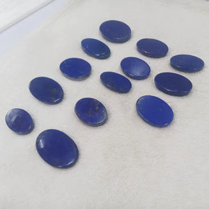 พลอยหลวมคุณภาพ AAA เกรดพรีเมียม มูนสโตนสีพีชธรรมชาติทรงหลังเบี้ย และลาพิสลาซูลีสีน้ำเงิน ลด 20% พร้อมของขวัญปีใหม่ - Product Image 6