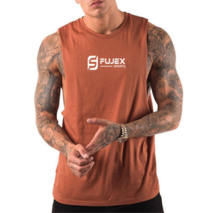 Wholesale OEM Custom Logo Men's Muscle Dry Fit Workout Tank Tops Custom Bodybuilding Gym Athletic <b>Stringer</b> Tops - Product Image 2