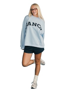 Sweat-shirt à col montant réversible pour femme, imprimé personnalisé sur le devant, en polaire, à manches longues, surdimensionné, écologique, pour l'hiver - Product Image 2